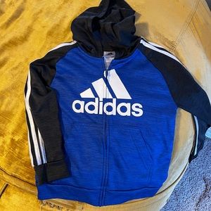 Adidas kids zip up jacket